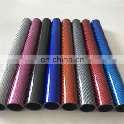 Hot Sale Colorful Carbon Fiber Tube, 3K Woven Carbon Fiber Tube