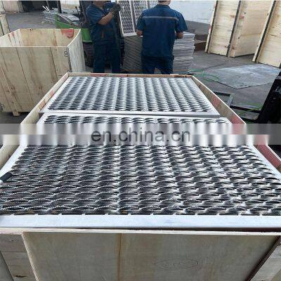 Non Slip Antislip Platform Crocodile Mouth Aluminum Perforated Anti Skid Grip Strut Metal Floor Sheet Decking Grating