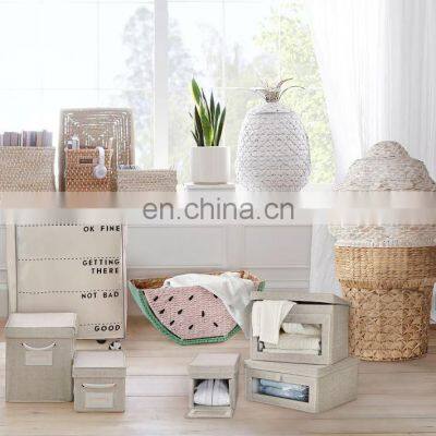 European Style Natural Water Hyacinth Ice Cream Cone Hamper Laundry Storage Basket With Lid Best Price Vietnam Supplier photo-4