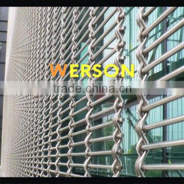 stainless steel Architectural Wire Mesh for Ceiling Cladding, Facades,wall, cable mesh Patterns | generalmesh