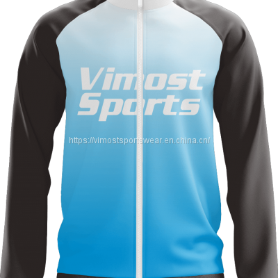 2023 blue and black custom jacket with full sublimation printing from China