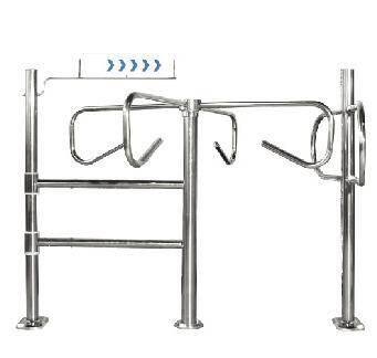 Supermarket Gate Swing Automatic Stainless Steel Supermarket Entrance Gate Swing Rotate Barrier Gate