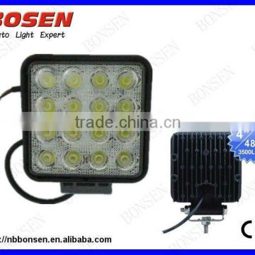 Hot selling high power 48W led work light truck work lights