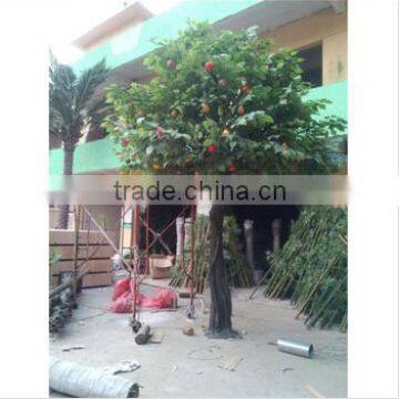 2015 outdoor artificial tree fiberglass material artificial fruit tree/artificial apple tree