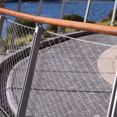 Elevator both sides fall net, balcony protection stainless steel net, stainless steel wire rope net