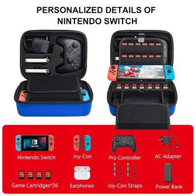 High Capacity Traveling Case for Switch Console Pro Controller & Accessories photo-3