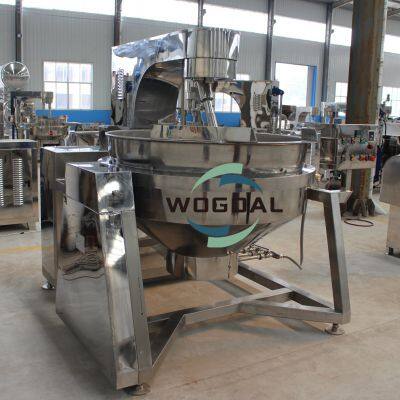 Automatic Steam/Electric/Gas Jacketed Cooking Kettle/Cooking Pot With Mixer/Agitator for Sauce Curry Paste photo-4