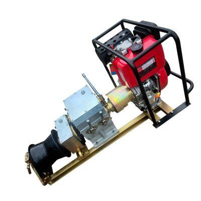 8-Ton High-Traction Diesel Cable Winch Cable Pulling Machine for Electrical Engineering photo-3