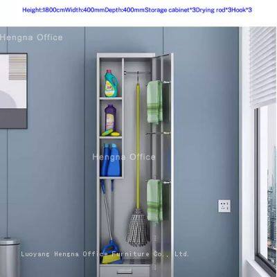 Compact Janitorial Cabinet for Small Office Storage | Multi-Functional Cleaning Station With High-Quality Steel photo-3