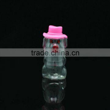 unique shaped cheap clear plastic food storage jar with screw top lids for sale