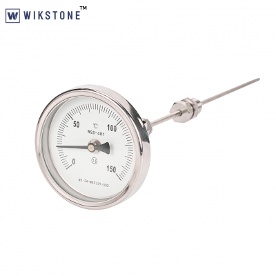Industrial Bimetal Thermometer Back Connection Bimetal Temperature Gauge photo-2