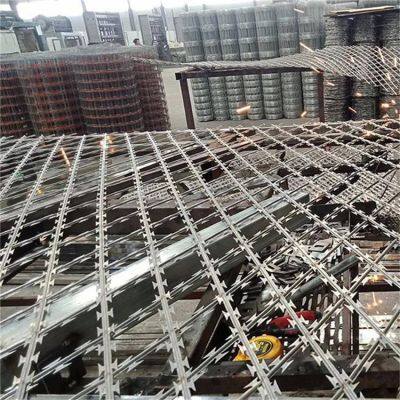 Anti Climbing Fencing Border Barrier With Galvanized Concertina Razor Barbed Wire photo-5