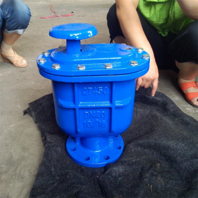 QB2-10 DN50-200 Flange Ductile Iron Water Pipe Automatic Double Port Exhaust Valve Cast Iron Valve photo-6