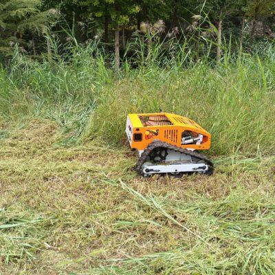 Petrol Remote Control Distance 200M Sharp Mowing Blades Remote Control Track Mower photo-5