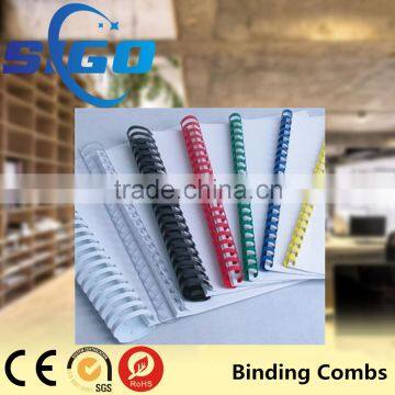 SIGO colored plastic rings plastic book binding comb ring