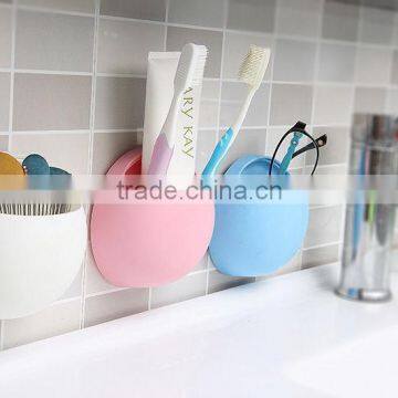 Pure Color Wall Mounted Toothbrush Holder photo-2