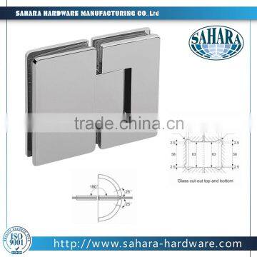 180 degree adjustable brass shower glass door hinge