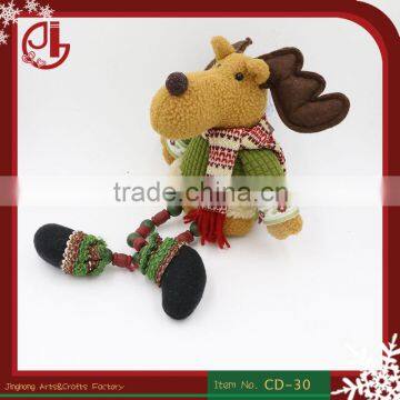 2016 NEW Soft Plush Toys With Elk Deer Shape Christmas Home Decoration