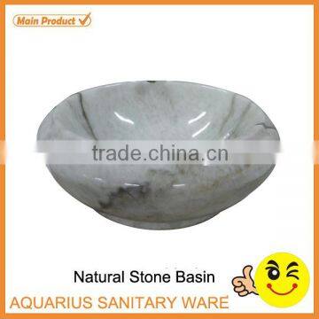 Round Bathroom Onyx Marble Vessel Sink