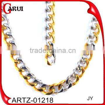 Polish Jewelries Punk Man and Women Necklace Stainless Steel Jewelry Gold Chain photo-4