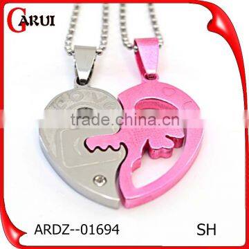 Mothers Day Wholesale Gifts Crystal Heart Silver Pendant For Friends