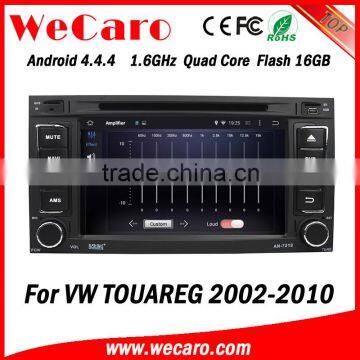 Wecaro WC-VU7006 Android 4.4.4 car multimedia system in dash for volkswagen touareg car multimedia player radio gps 1.6 ghz cpu