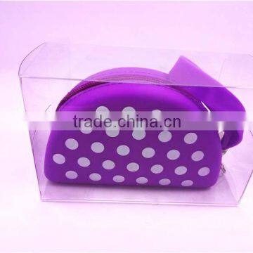 Top Quality Unique Zipper Design Wallet Plastic Coin Pocket Soft Rubber Coin Purse photo-4