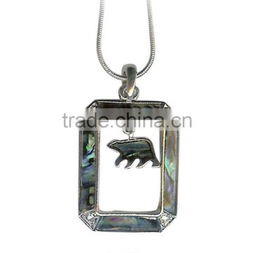 classic square party pendant Wholesale Polar Bear Necklace Animal Pendant