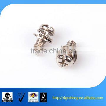 Blue Zinc Coated Slotted Cup Head Spinning Washer Electronic Screw