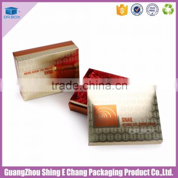 2016 top quality customized recycled cosmetic paper box