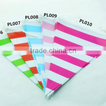 Wholesale Striped Kids Paper Flag, Birthday Party Decoration,Children Birthday Party Banner Flag Bunting