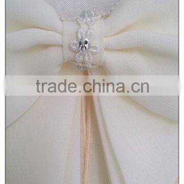 Bow Chiffon T-shirt Short Sleeve Girl's Sweet T-shirt photo-3