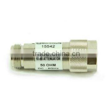 10dB RF Fixed Inline N Attenuator Pad (Coaxial)