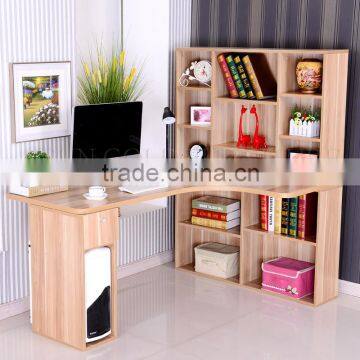 Office furniture china desktop bookcase computer table with bookshelf (SZ-FCB388)