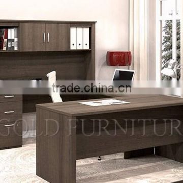 Melamine wooden desk bookcase combination working office table (SZ-OC362)