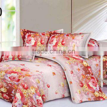 two or one side brushed microfiber printed polyester bedsheet fabric factory