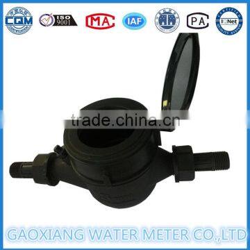 plastic nylon water meter multi jet dry dial type water meter China supplier