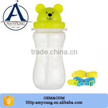 2015 Cute Design Animal Shape Training Baby Sippy Cup With Shoulder Strap photo-3