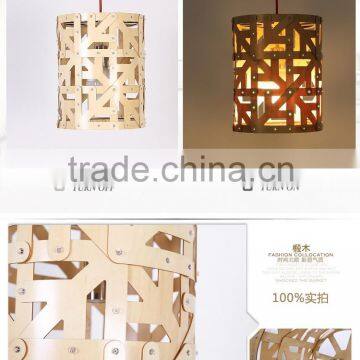 LED Pendant Light JK-8005B-22 Home Indoor Lighting Wooden Frame Fancy Industrial Hanging Pendant Light photo-4