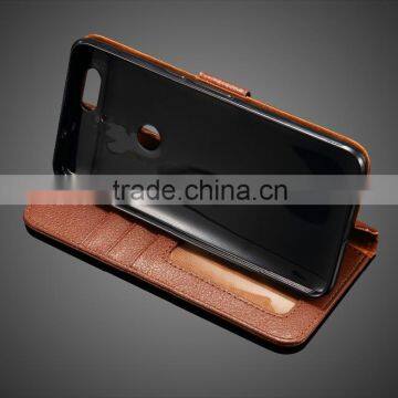 MMT Litchi Grain Card Holder Case For Huawei 6P With Buckle Leather Wallet Case With PC Back Cover MT-4928