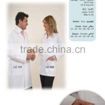 OEM White Lab Coat / Lab Coat Wholesales / Medical Uniform