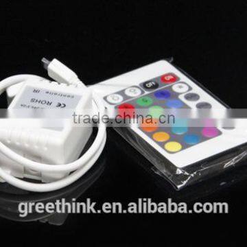 2015 hot sales rgb remote controller with 24keys with high quality