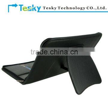 Black color for toshiba excite at200 tablet zipper pu leather case cover