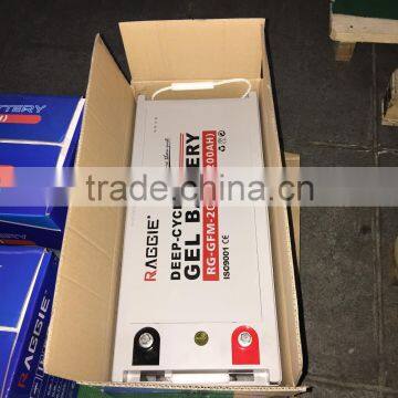 SALES! 12v 200ah maintenance free GEL storage battery for solar power system