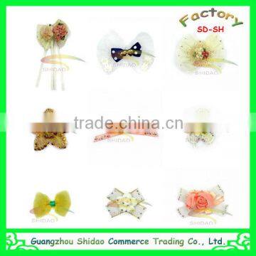 Luxury fashion shabby chiffon flower wholesale