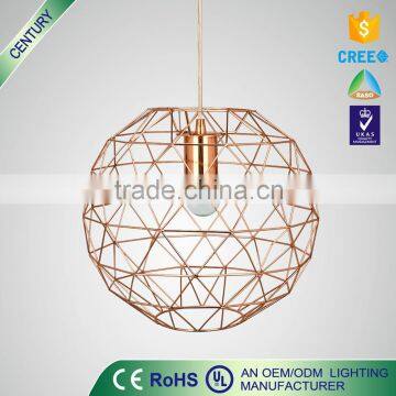 High Quality led bird cage European Vintage Metal pendant lamp light Copper Color                        
                                                                                Supplier's Choice