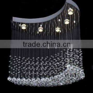Moon Shape Crystal Chandelier Hanging Lighting Pendant Lamps Lights Fixtrures CZ8059/5