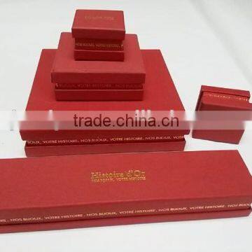 Top and bottom jewelry paper box with insert