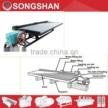 Songshan manganese ore concentrate gravity separator shaking table