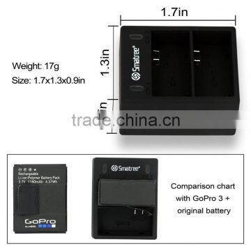 Smatree go Pro Gopros Battery Charger for Hero3 and Hero3+ Cameras photo-5